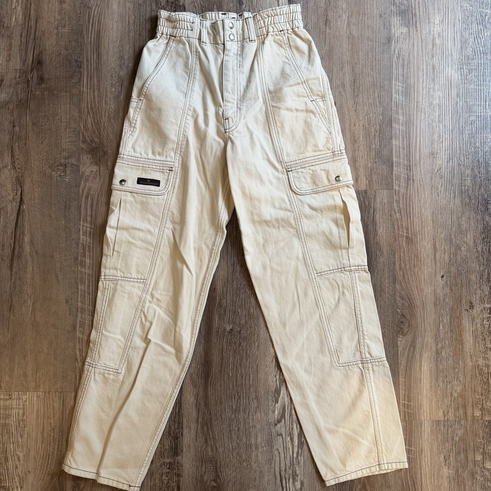 Urban Outfitters‎ BDG Women's Jeans Sz 26Cargo Wide Leg High Elastic Waist Skate